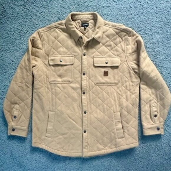 Brixton Other - Brixton Camel Quilted Men's Jacket - Size XXL - EUC
